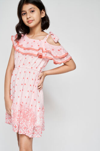 Peach One-Shoulder Dress, Peach, image 6